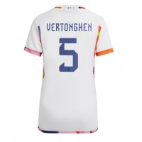 Dres Belgija Jan Vertonghen #5 Gostujuci za Žensko SP 2022 Kratak Rukav